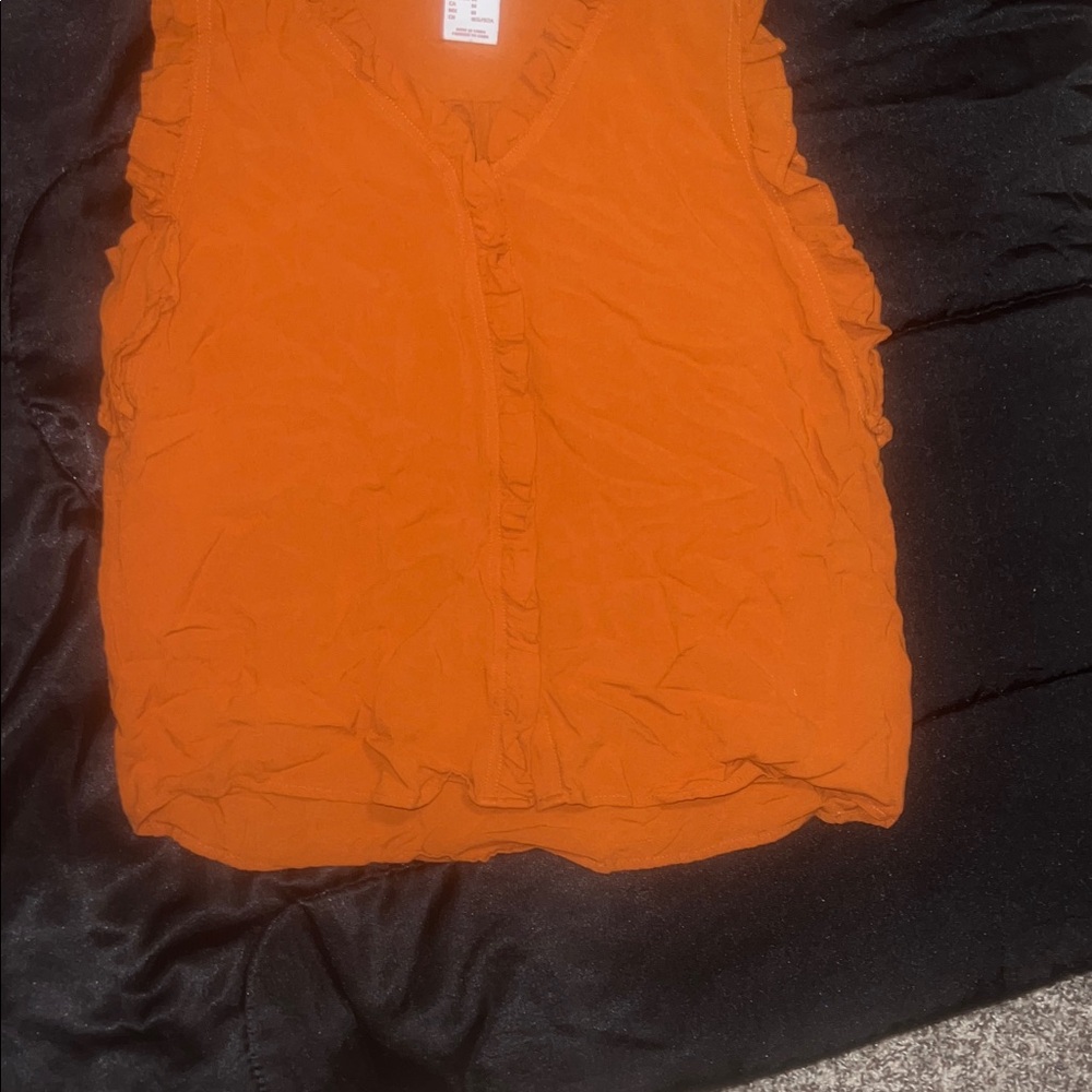 Women's Ruffled Brown Top
